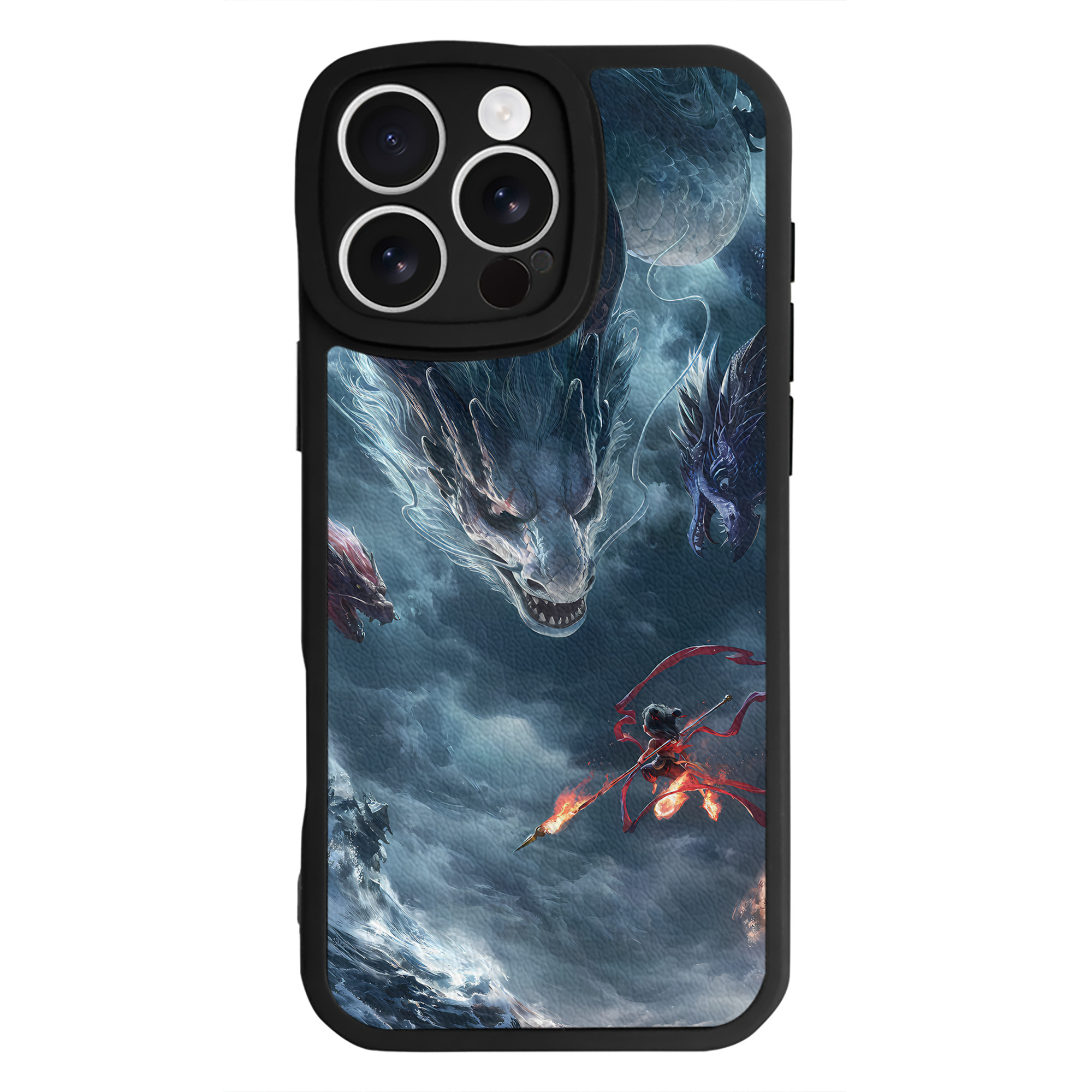 （画像用） Ne Zha 2 ナタ 魔童の大暴れ 【iPhone 16シリーズ対応】シリコンスマホケース（レザー調） 材質：シリコン